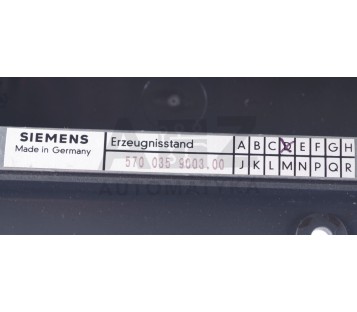SIEMENS 19" FLACHBEDIENTAFEL FARBE 6FC5103-0AB03-0AA0  6FC51030AB030AA0 