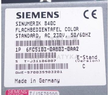 SIEMENS 6FC5147-0AA14-0AA1  6FC51470AA140AA1  6FC5103-0AB03-0AA2  6FC51030AB030 