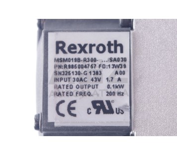 REXROTH MSM019B-R300 MSM019BR300 MSM019B-R300-.../SA030 R985004757 