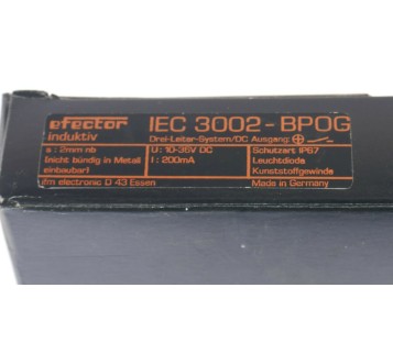 IFM IEC 3002-BPOG IEC3002-BPOG  IEC3002BPOG  ! NEW ! 