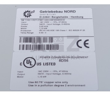 NORD NORDAC SK1100/1 FCT 278011000   SK11001FCT278011000 