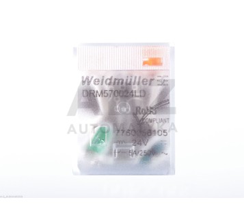 WEIDMULLER 7760056105 DRM570024LD 4CO 5A 250VAC, cv 24VDC, LED,  ! 10pcs ! NEW !