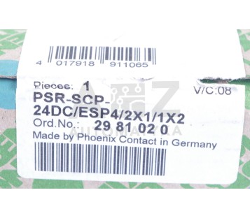 PHOENIX CONTACT PSR-SCP-24DC/ESP4/2X1/1X2 2981020 Safety relays ! NEW !