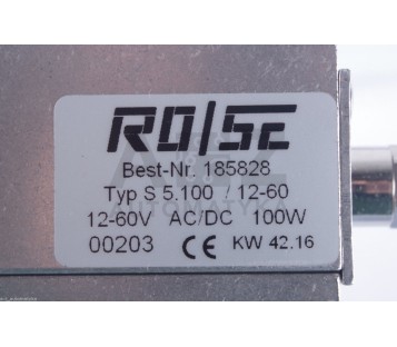 ROSE 185828 S 5.100 / 12-60  12-60V AC/DC 100W CABINET HEATER  ! NEW !
