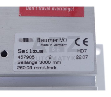 BAUMER IVO SEILZUG 457905 22.07 2207 + GXMMS.E13 GXMMSE13 GXMMS E13 457905