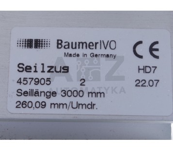 BAUMER IVO SEILZUG 457905 22.07 2207 + GXMMS.E13 GXMMSE13 GXMMS E13 457905