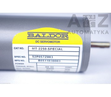 BALDOR: DC SERVOMOTOR  MT-2250-SPECIAL  52P057Z003  5000rpm 60VDC 3,42A  ! NEW !