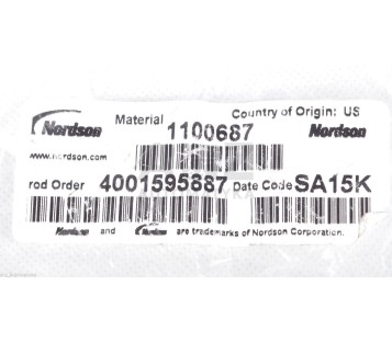 NORDSON 1100687 4001595887 SA15K 1100687  ! NEW !
