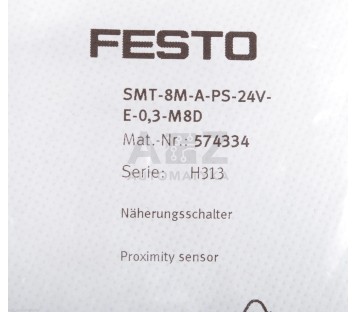 FESTO SMT-8M-A-PS-24V-E-0,3-M8D SMT8MAPS24VE0,3M8D 574334   ! NEW !