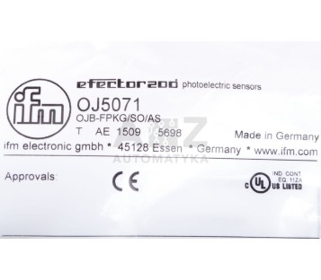 IFM EFECTOR200 OJ5071 OJB-FPKG/SO/AS  OJBFPKGSOAS ! NEW !