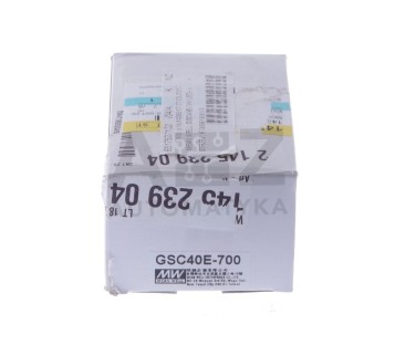 MEAN WELL GSC40E-700  GSC40E700  LED Power Supplies 40.4W 29-58V 700mA   ! NEW !