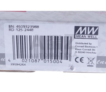 MEAN WELL RD-125-2448   RD1252448  ! NEW !