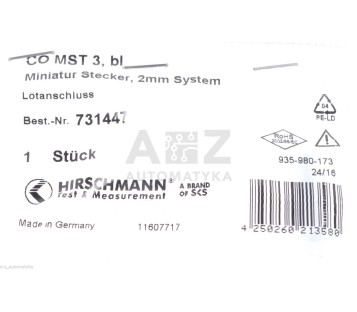 HIRSCHMANN 731447 ! NEW ! 