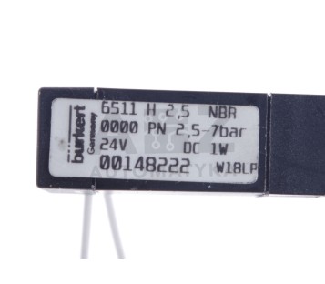 BURKERT 6511 H 2,5 NBR 6511H2,5NBR  6511H25NBR 00148222