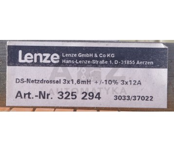LENZE DS-NETZDROSSEL 3X1,6MH +/-10% 3X12A  325 294 325294 3PHASE CHOKE