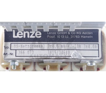 LENZE DS-NETZDROSSEL 3X4,5MH +/-10% 3X4,0A  366 072  366072