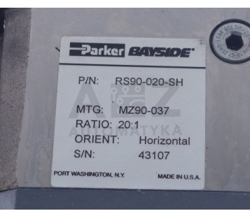 PARKER BAYSIDE RS90-020-SH  RS90020SH  MZ90-037 Gearhead