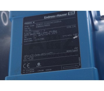 ENDRESS + HAUSER PROMAG W 50W1Z-CC0A1AC2ABAA  50W1ZCC0A1AC2ABAA 