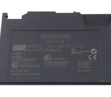 SIEMENS SIMATIC S7  6ES7312-1AE14-0AB0  6ES73121AE140AB0 