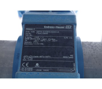 ENDRESS + HAUSER PROMAG P 50P1H-EHGB1AA0AEAA  50P1HEHGB1AA0AEAA 