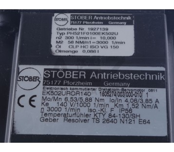 STOBER EK502UROR140 PH521F0100EK502U 1605274/003/000--010/1 ! NEW !