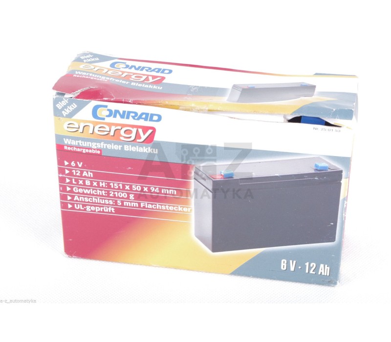 CONRAD VALVE REGULATED RECHARGEABLE BATTERY CP 6120 CP6120 6V 12AH  ! NEW !