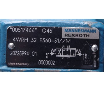 REXROTH MANNESMANN 4WRH 32 E360-51//M  4WRH32E36051M