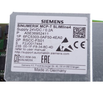 SIEMENS SINUMERIK MCP-M SLIMLINE4 6FC5303-0AF50-4EA0 6FC53030AF504EA0