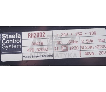 STAEFA CONTROL THERMO RH 2002 RH2002 08418  470.92002