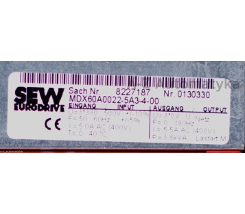 SEW EURODRIVE MCS41A0022-5A3-4-00 + MDX60A0022-5A3-4-00  ( 8270783 / 8227187 )