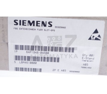 SIEMENS FBG EXTENSIONBOX FUER SLOT-PLC 6AP1948-0AR00  6AP19480AR00   ! NEW ! 