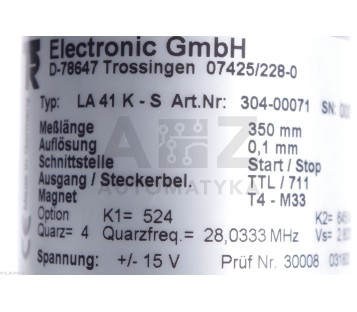TR ELECTRONIC LA 41 K-S LA41KS 304-00071 30400071 ! NEW !