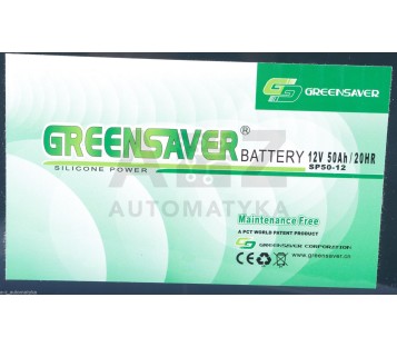 GREENSAVER BATTERY  SP50-12 12V 50AH/20HR 