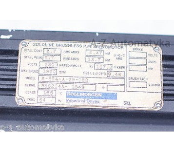 KOLLMORGEN GOLDLINE SERVOMOTOR B-204-A-29-088 ( B204A29088 )