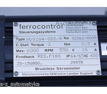 FERROCONTROL HD92G4-88S/R  92862-0005