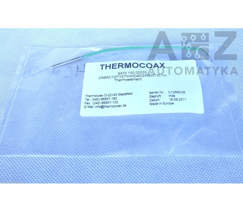 THERMOCOAX 947010000233 2ABAC10/TI/27MM/D40/2AB25T/0,1M THERMOELEMENT ! NEW !