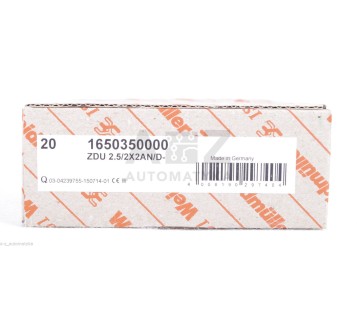 WEIDMULLER 1650350000 ZDU 2.5/2X2AN/D-  ZDU2.52X2AND ! 20PCS !