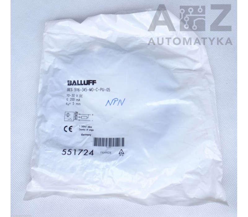 BALLUFF BES 516-345-M0-C-PU-05 BES 516-345-MO-C-PU-05  551724 ! NEW !
