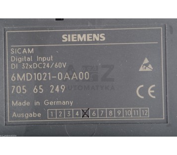 SIEMENS SICAM 6MD1021-0AA00 6MD10210AA00