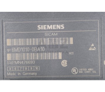 SIEMENS SICAM 6MD1010-0BA10 6MD10100BA10 