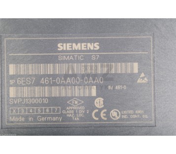 SIEMENS 6ES7 461-0AA00-0AA0 6ES74610AA000AA0
