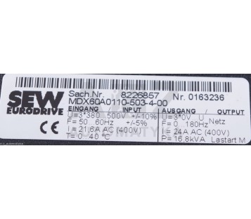 SEW MDX60A0110-503-4-00  MDX60A0110503400  8226857 