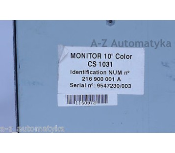 NUM Monitor 10" Color CS 1031 CS1031  216 900 001 A
