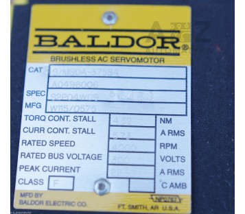 BALDOR BS/M80A-375BA ( BSM80A375BA ) A0496006  S2P04W09 BALDOR BSM80A-375BA NEW