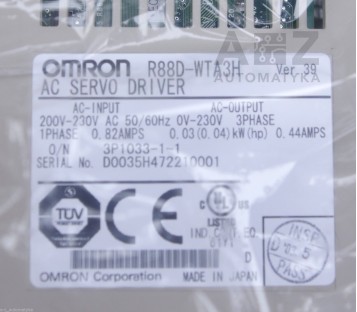 OMRON AC SERVO DRIVER R88D-WTA3H ( R88DWTA3H  )  ! NEW IN BOX !