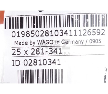 WAGO 281-341 281341 ! 100PCS ! NEW !