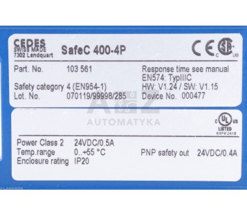 CEDES SAFEC 400 SAFEC 400-4P SAFEC400-4P  103561