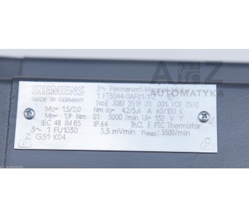 SIEMENS 1FT5044-0AF01-1-Z  ( 1FT50440AF011Z )