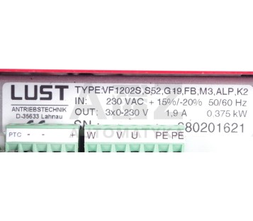 LUST VF1202S  VF1202S,S52,G19,FB,M3,ALP,K2  VF1202S S52 G19 FB M3 ALP K2