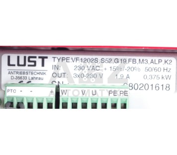 LUST VF1202S  VF1202S,S52,G19,FB,M3,ALP,K2  VF1202S S52 G19 FB M3 ALP K2